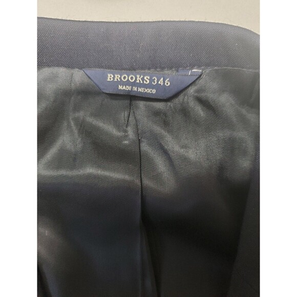 Men's Brooks Brothers 346 Navy Blazer 100% Wool Size 44 Large - Picture 9 of 10